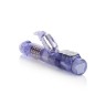 Фиолетовый вибромассажер Waterproof Jack Rabbit - 22 см.
