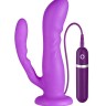 Анально-вагинальный вибромассажёр PURRFECT SILICONE 2WAYS VIBRATOR - 17 см.