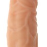 Вибратор-реалистик с крупными венами на поверхности REALSTUFF 8INCH VIBRATOR - 20,3 см.
