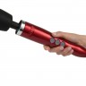 Красный вибратор Doxy Die Cast Wand Massager - 34 см.