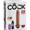 Кофейный фаллоимитатор с имитацией семяизвержения 7" Squirting Cock - 21,6 см.