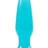 Голубая анальная пробка, светящаяся в темноте, Firefly Pleasure Plug Mini - 8,1 см.