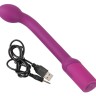 Фиолетовый вибратор G-точки G-SPOT VIBRATOR - 22 см.