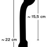 Фиолетовый вибратор G-точки G-SPOT VIBRATOR - 22 см.