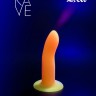 Розовый, светящийся в темноте стимулятор Light Keeper - 13,3 см.