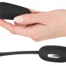 Черное виброяйцо с электростимуляцией Vibrating E-Stim Love Ball
