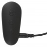 Черное виброяйцо с электростимуляцией Vibrating E-Stim Love Ball