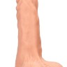 Телесный фаллоимитатор Realistic Dildo With Balls - 20 см.