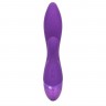 Фиолетовый вибромассажер-кролик Aura Dual Lover - 20,25 см.