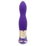 Фиолетовый вибратор с ротацией ECSTASY Deluxe Rippled Vibe - 20 см.