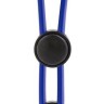 Синее двойное эрекционное лассо Silicone Double Loop Cock Ring