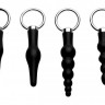 Набор из 4 анальных стимуляторов Piece Silicone Anal Ringed Rimmer Set