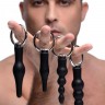 Набор из 4 анальных стимуляторов Piece Silicone Anal Ringed Rimmer Set