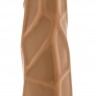 Кофейный фаллоимитатор без мошонки Dr. Skin Realistic Cock Basic 7.5 - 19 см.