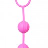 Розовые вагинальные шарики с ребрышками Roze Love Balls