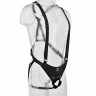 Страпон-система с кофейной насадкой 10" Hollow Strap-On Suspender System - 25 см.