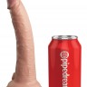 Телесный фаллоимитатор 7" Silicone Dual Density Cock - 21 см.