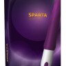 Фиолетовый гибкий рельефный вибратор Sparta - 23 см.