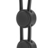 Черное двойное эрекционное лассо Silicone Double Loop Cock Ring