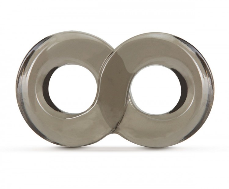 Дымчатое кольцо-восьмерка Cock Ring and Ball Strap
