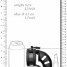 Черный мужской пояс верности Silicone Cage Ballsplitter Model 18 Chastity 3.5"