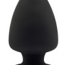 Черная анальная пробка PREMIUM SILICONE PLUG L - 13 см. 