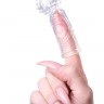 Прозрачная рельефная насадка на палец Ricol - 8 см.