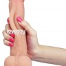 Телесный фаллоимитатор Sliding Skin Dual-Layered 9.0 - 23 см.