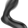 Черная анальная втулка с вибрацией и функцией расширения Inflatable Vibrating Prostate Plug