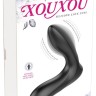 Черная анальная втулка с вибрацией и функцией расширения Inflatable Vibrating Prostate Plug