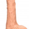 Телесный фаллоимитатор Realistic Dildo With Balls - 25 см.