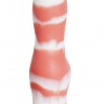 Красно-белый фаллоимитатор "Лис Large" - 26 см.