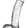 Прозрачный фаллоимитатор Ding Dong - 14 см.
