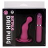 Розовая вибровтулка Dash Butt Plug With Mini Controller II - 9 см.