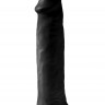 Черный фаллоимитатор-гигант на присоске 14" Cock - 36 см.