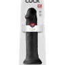 Черный фаллоимитатор-гигант на присоске 14" Cock - 36 см.
