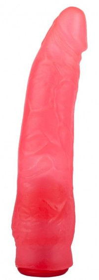 Реалистичная насадка Harness розового цвета - 17 см.