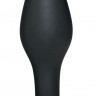 Чёрный анальный стимулятор Silicone Butt Plug Small - 9 см.