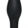 Чёрный анальный стимулятор Silicone Butt Plug Small - 9 см.