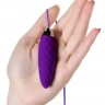 Фиолетовое узенькое виброяйцо с пультом управления A-Toys Cony, работающее от USB