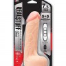 Телесный USB-вибратор с присоской REALSTUFF 7.5INCH FLESH - 19 см.