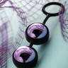 Фиолетово-черная вагинальные шарики TOYFA A-toys
