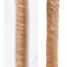 Телесный двусторонний фаллоимитатор 18 inch Double Dildo - 45,7 см.