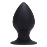 Большая черная анальная втулка среднего размера PLUG MY ASS SILICONE MEDIUM - 10 см.