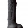 Черный фаллоимитатор Pleasures 5" Dildo - 17,8 см.