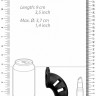Черный мужской пояс верности Silicone Cock Cage Model 20 Chastity 3.5"