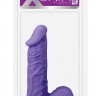 Фиолетовый стимулятор-фаллос XSKIN 6 PVC DONG - 15 см.