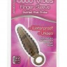 Дымчатый массажер со спиралевидным рельефом GOOD VIBES FINGER SLEEVE ANAL PROBE - 6 см.