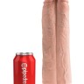 Страпон-система с телесной насадкой 11" Two Cocks One Hole Hollow Strap-On Suspender System - 30,5 см.
