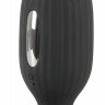 Черная анальная втулка с вибрацией и электростимуляцией Vibrating E-Stim Butt Plug - 9,2 см.